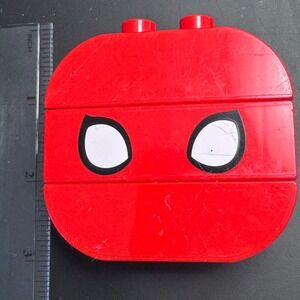 LEGO Duplo Marvel Spider-Man Head Replacement Bricks Red 3 Piece Set Spidey part